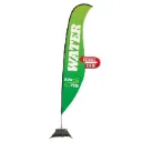 17' Premium Sabre Sail Sign Kit (Double-Sided with Scissor Base)