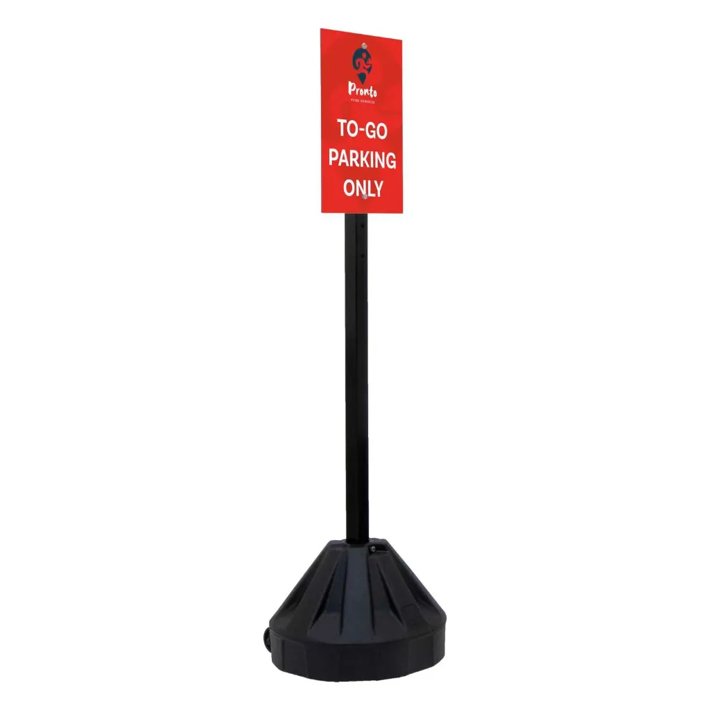 [264500] 60" Rover Portable Sign Post Single-Sided Kit