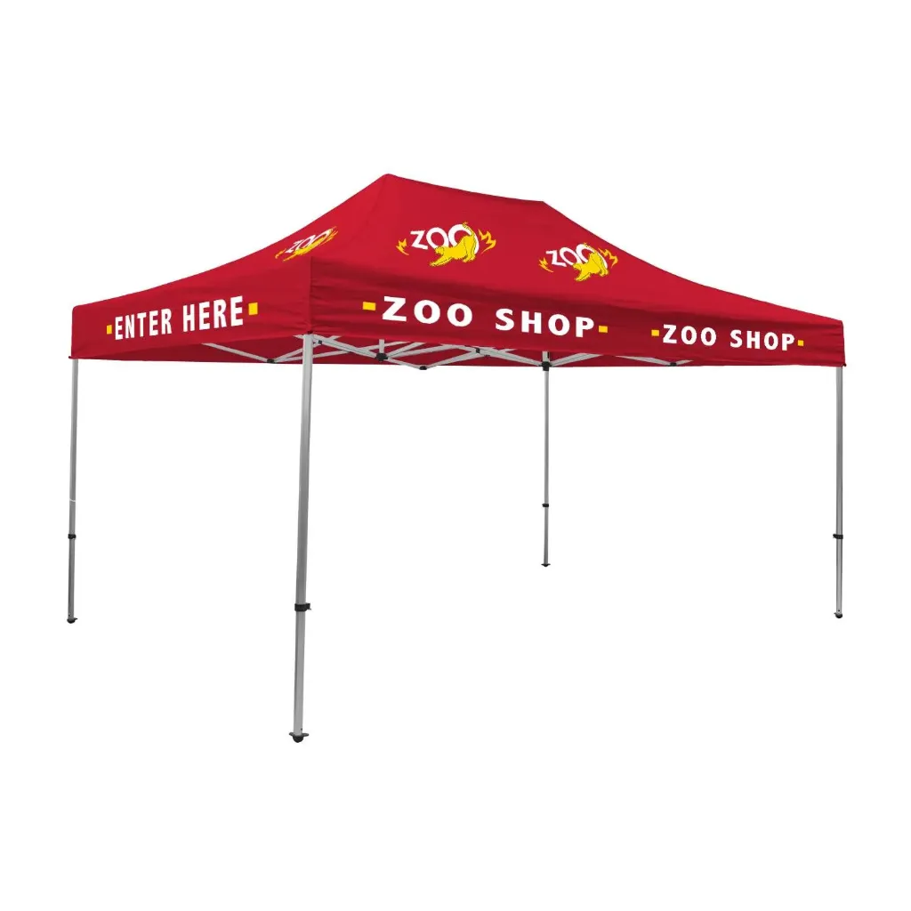 [240558] 15' Premium Tent Kit (Imprinted, 8 Locations) (Blanco)